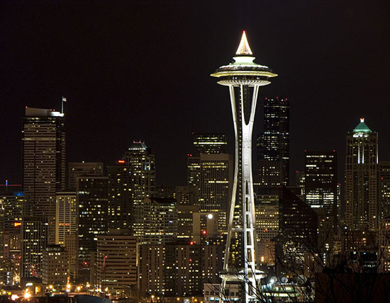 Space Needle in Seattle - New Years Eve 2007